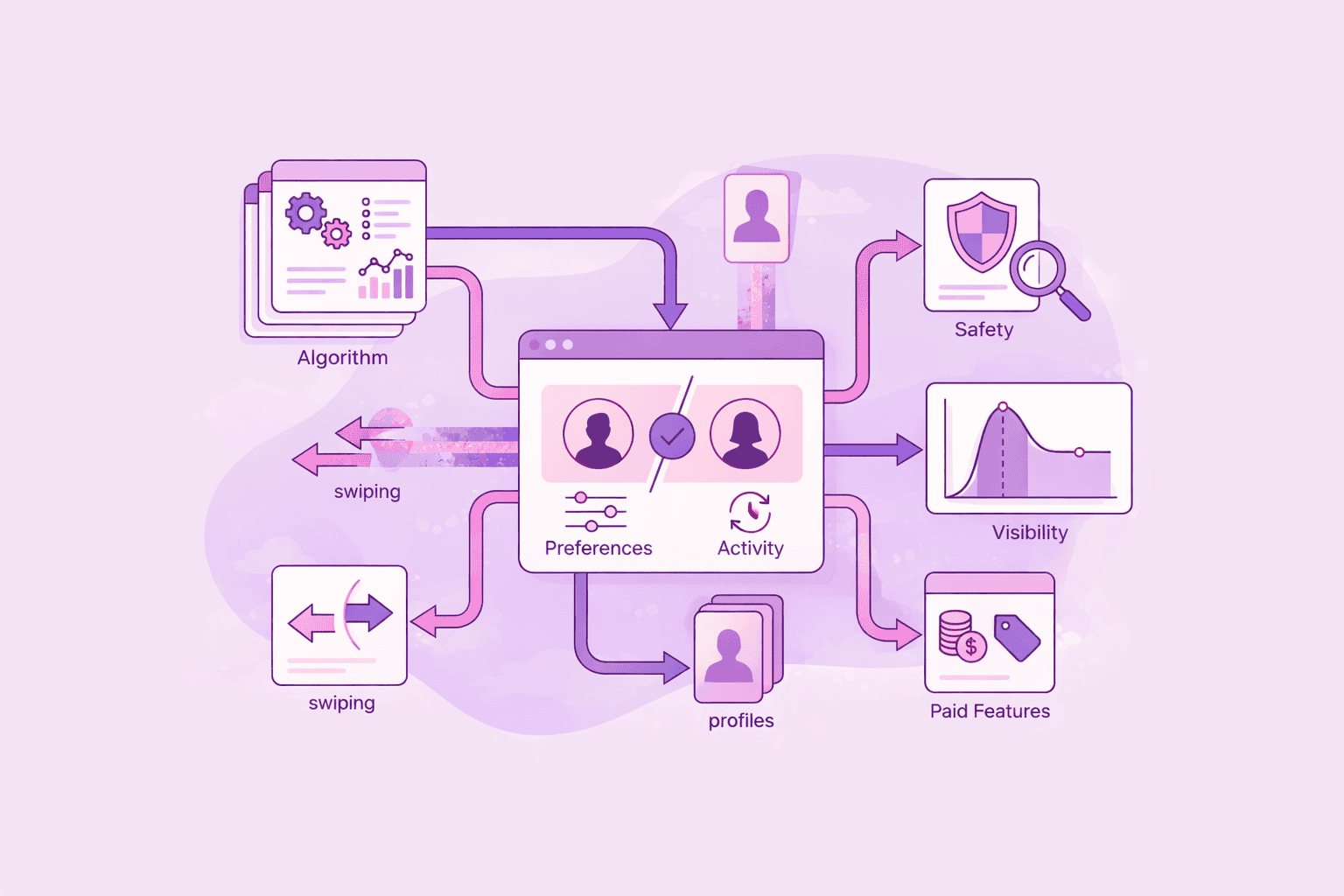 Table comparing habits, time spent, and outcomes for mindless vs intentional dating.
