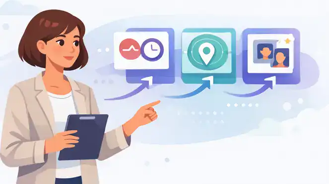 Dating app algorithm factors including activity timing, location proximity, and mutual interest signals determining profile visibility and match ranking