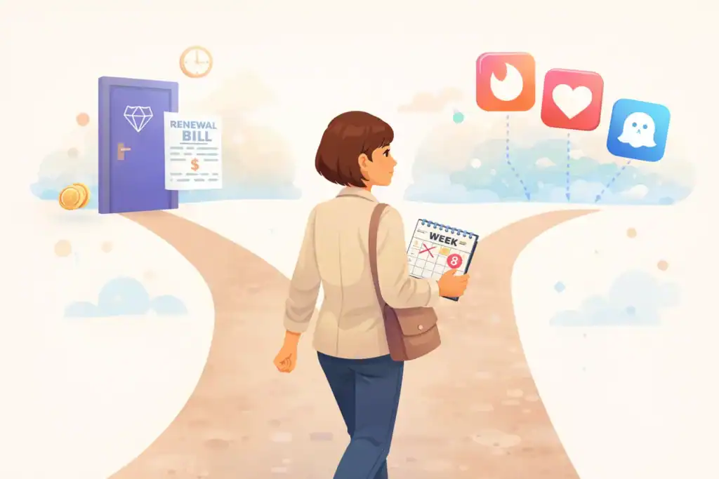 Is Elite Singles worth it after 8 weeks, choosing between renewing or switching apps