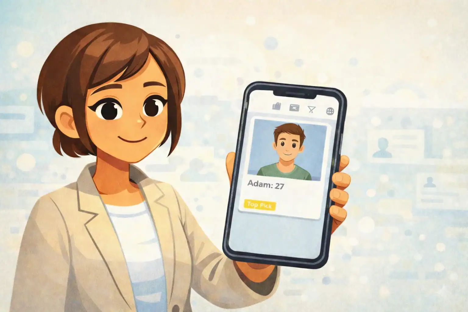 Tinder Platinum worth it: person holding a phone with the Tinder app open